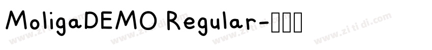 MoligaDEMO Regular字体转换